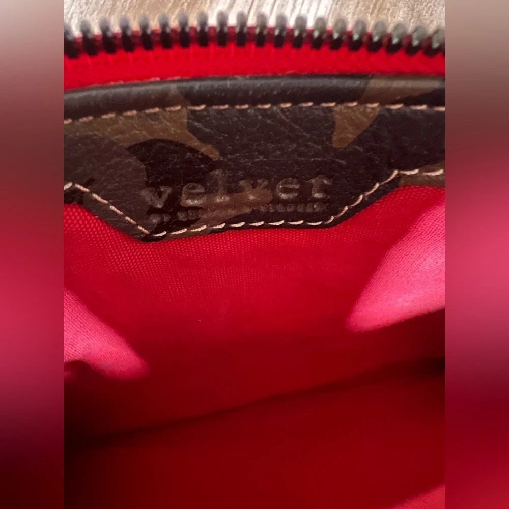 Velvet by Grahm & Spencer Valerie Camo Leather Clutch